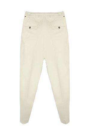 White cotton Noah trousers BE ABLE | NOAHVLTBIANCO